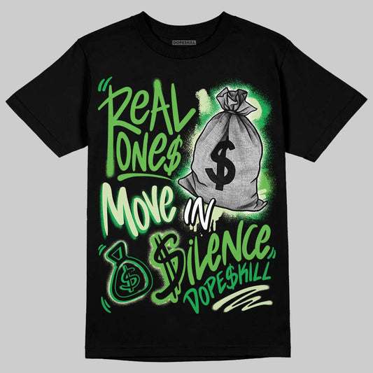 Travis Scott x Jordan Jumpman Jack "GREEN SPARK" DopeSkill T-Shirt Real Ones Move In Silence Graphic Streetwear - black