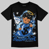 Air Foamposite One “International Blue” DopeSkill T-Shirt Heaven Sent Graphic Streetwear  - Black