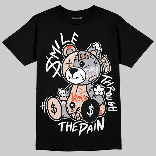 Asics Gel-1130 ‘Oyster Grey’ DopeSkill T-Shirt Smile Through The Pain Graphic Streetwear - Black