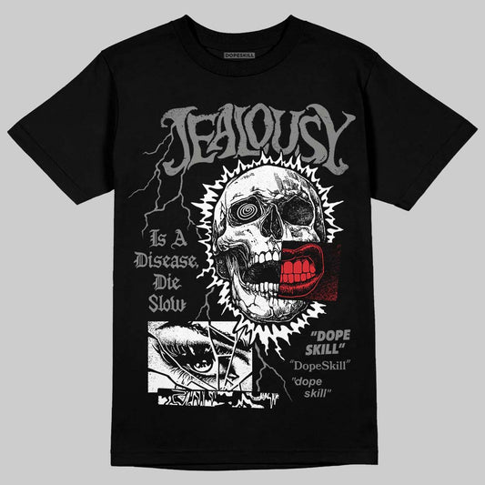 Jordan 10 Retro Shadow (2025) DopeSkill T-Shirt Jealousy Graphic Streetwear - Black