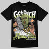 Jordan 5 “Luminous Green” DopeSkill T-Shirt Get Rich Graphic Streetwear - black