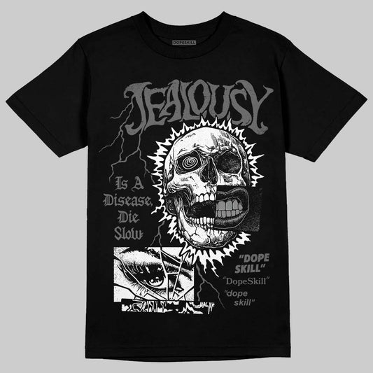 Jordan 4 “Black Cat” (2025) DopeSkill T-Shirt Jealousy Graphic Streetwear - black