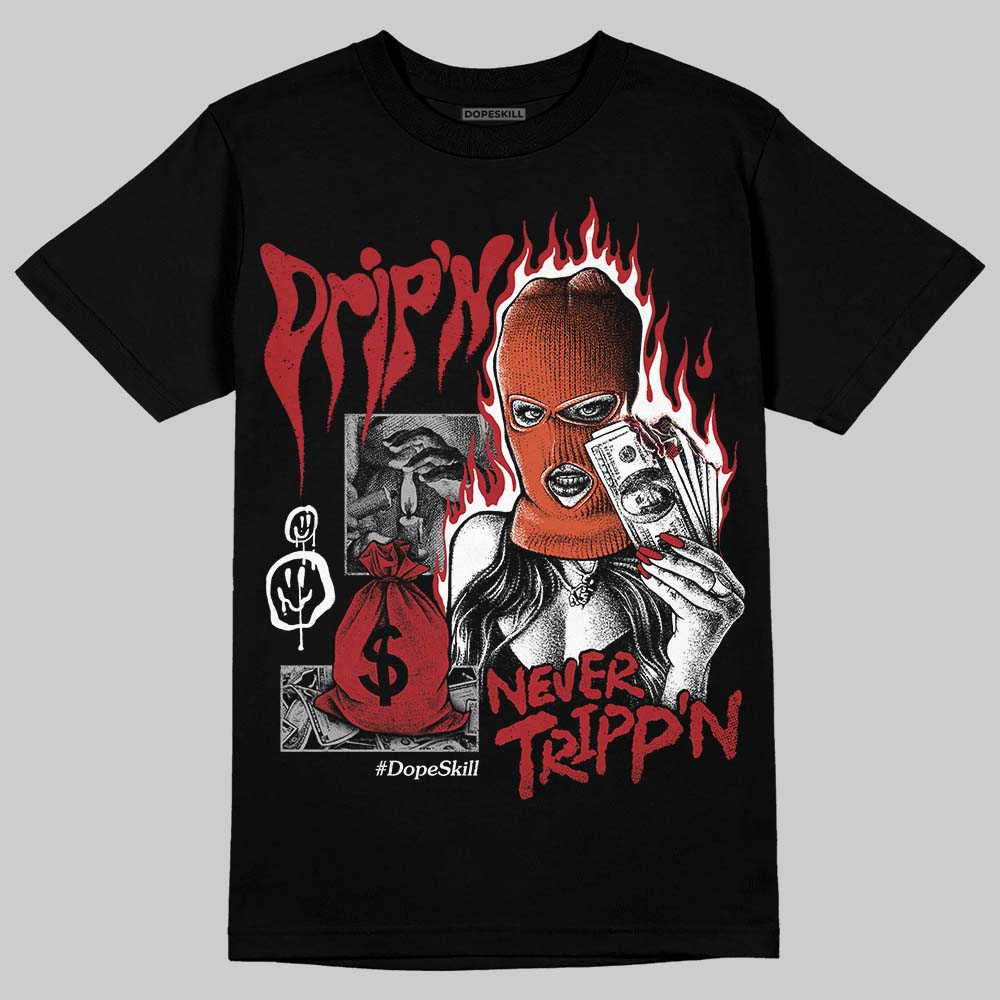 Nigel Sylvester x Air Jordan 4 ‘Brick by Brick’ DopeSkill T-Shirt Drip'n Never Tripp'n Graphic Streetwear - Black