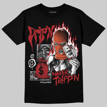 Nigel Sylvester x Air Jordan 4 ‘Brick by Brick’ DopeSkill T-Shirt Drip'n Never Tripp'n Graphic Streetwear - Black