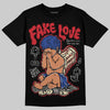 Jordan 4 “Rare Air” DopeSkill T-Shirt False Love Graphic Streetwear - Black