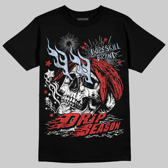 Jordan 6 “Reverse Infrared” DopeSkill T-Shirt Drip Season Graphic Streetwear - Black