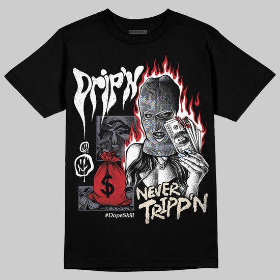 Jordan 11 Low CNY “Year of the Snake” DopeSkill T-Shirt Drip'n Never Tripp'n Graphic Streetwear - Black