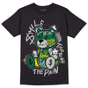 Jordan 1 Retro High OG Gorge Green DopeSkill T-shirt  Smile Through The Pain Graphic Streetwear - Black