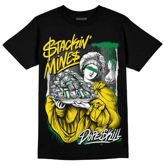 Dunk Low Reverse Brazil DopeSkill T-Shirt Stackin Mines Graphic Streetwear - Black