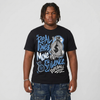 Black University Blue 5s DopeSkill T-Shirt Real Ones Move In Silence Graphic