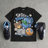 Black University Blue 5s DopeSkill T-Shirt SRSLY Study Graphic