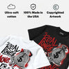 “Bloodline” 12s DopeSkill T-Shirt Real Ones Move In Silence Graphic
