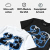 Black University Blue 5s DopeSkill T-Shirt No.23 Graphic