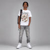 White Metallic 5s DopeSkill T-Shirt Whippin Graphic