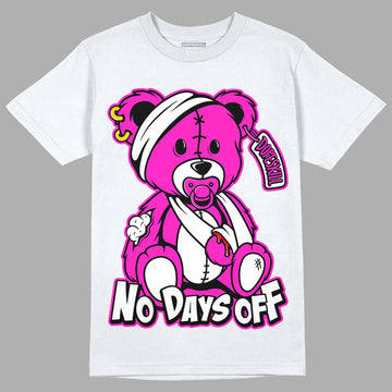 Dunk Low GS “Active Fuchsia” DopeSkill T-Shirt Hurt Bear Graphic Streetwear - White