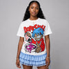 Cherry 11s DopeSkill Oversize Print T-Shirt Pour Up Graphic