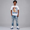French Blue 12s DopeSkill T-Shirt Real Ones Angel Graphic