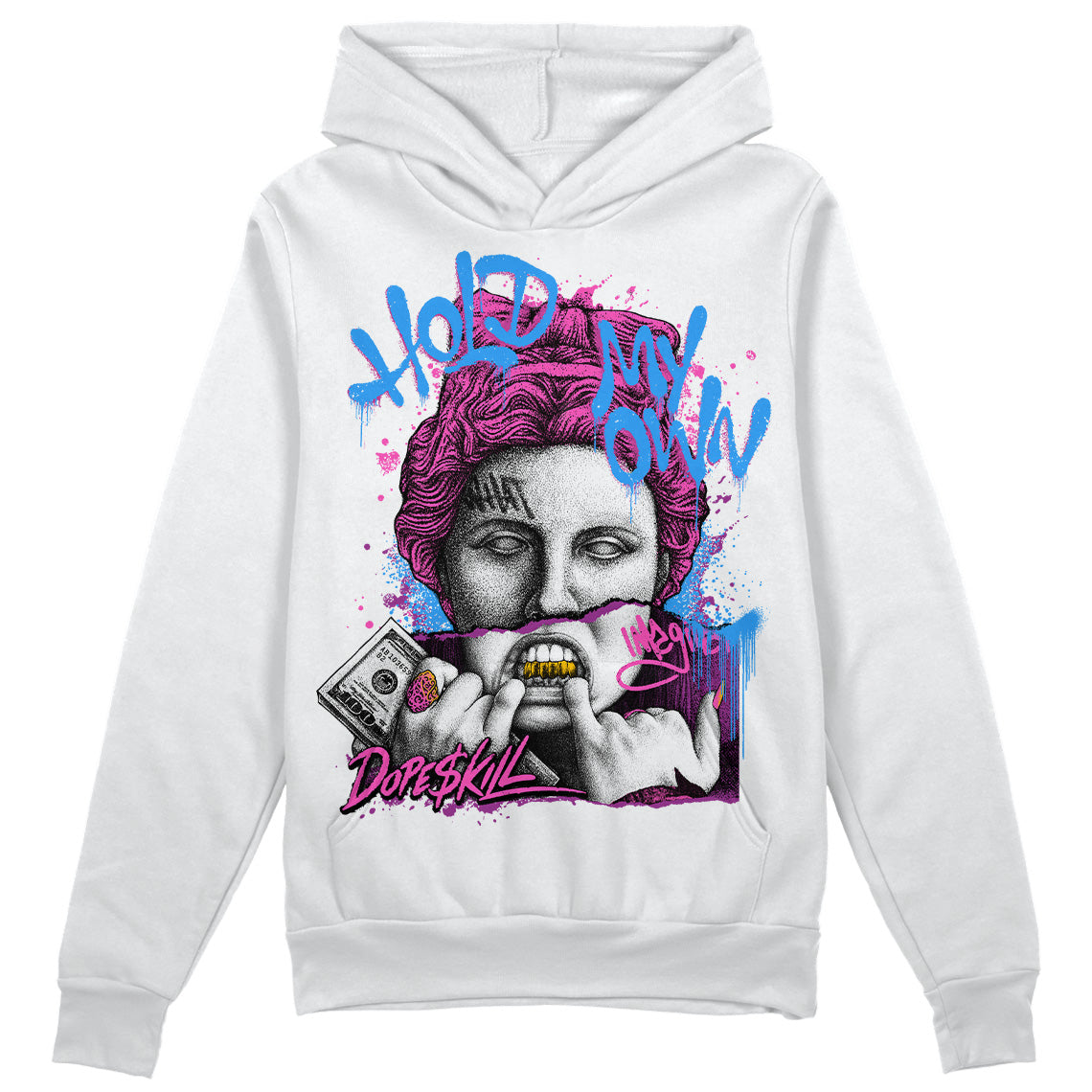 Jordan 4 GS “Hyper Violet” DopeSkill Hoodie Sweatshirt Hold My Own Graphic Streetwear - White