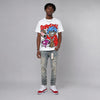 Cherry 11s DopeSkill Oversize Print T-Shirt Pour Up Graphic