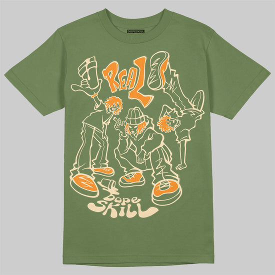 Jordan 5 "Olive" DopeSkill Olive T-Shirt Real Y2K Players Graphic Streetwear