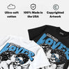 University Blue 14s DopeSkill Oversize Print T-Shirt Real Ones Choose Loyalty Graphic