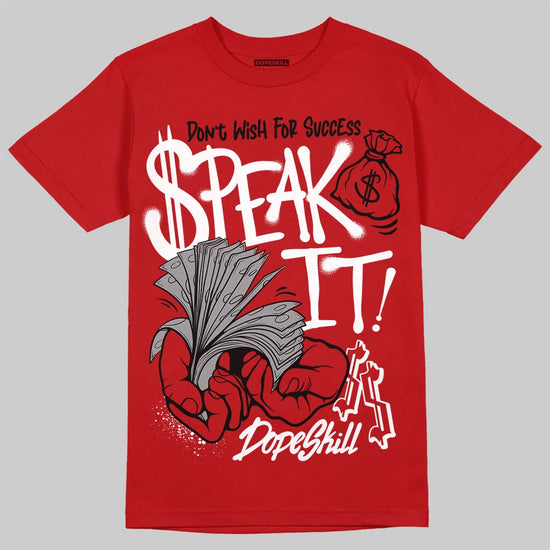 Jordan 4 Toro Bravo DopeSkill T-Shirt Speak It Graphic Streetwear - Red