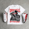 AJ 13 Chicago True Red Cherry DopeSkill T-Shirt Go Fund Yourself Graphic