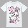 Dunk Low LX Pink Foam DopeSkill T-Shirt Love Sick Graphic Streetwear - White