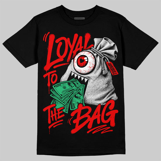 Jordan 11 Cherry DopeSkill T-Shirt Loyal To The Bag Graphic Streetwear - Black