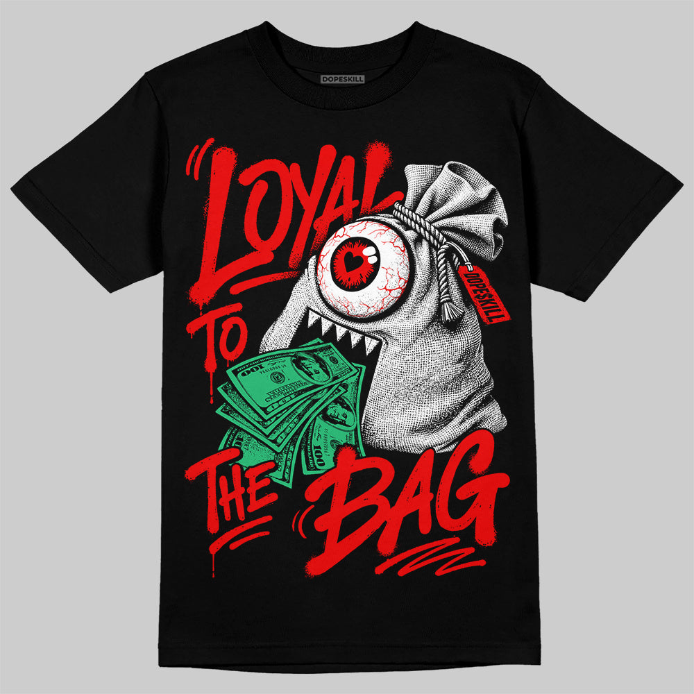Jordan 11 Cherry DopeSkill T-Shirt Loyal To The Bag Graphic Streetwear - Black