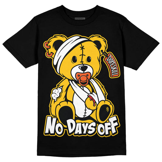 Yellow Sneakers DopeSkill T-Shirt Hurt Bear Graphic Streetwear - Black