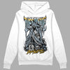 Jordan 13 “Blue Grey” DopeSkill Hoodie Sweatshirt Life or Die Graphic Streetwear - White