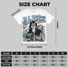 University Blue Collection DopeSkill Oversize Print T-Shirt No Money No Lust Graphic