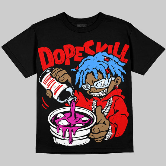Jordan 11 Retro Cherry DopeSkill T-Shirt Pour Up Graphic Streetwear - Black