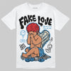 Jordan 3 Retro OG Rare Air DopeSkill T-Shirt False Love Graphic Streetwear - White