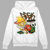 Dunk Low Team Dark Green Orange DopeSkill Hoodie Sweatshirt Break Through Graphic Streetwear - White