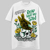 Jordan 5 “Lucky Green” DopeSkill T-Shirt Reap What You Sow Graphic Streetwear - White