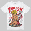 Union LA x Air Jordan 1 High OG “Chicago/Shadow” DopeSkill T-Shirt False Love Graphic Streetwear - WHite