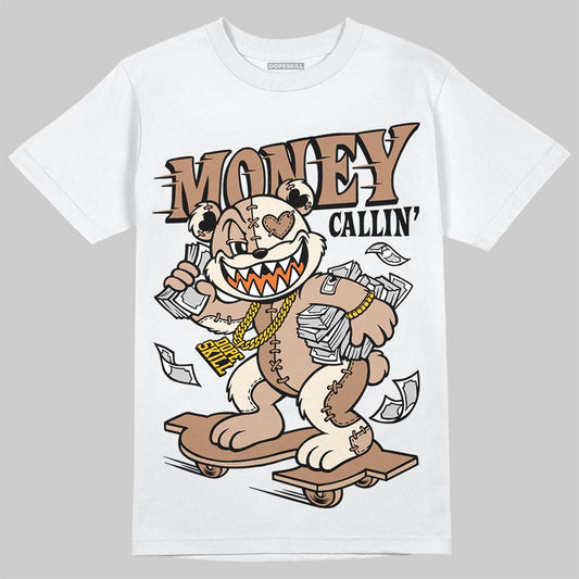 Jordan 4 Retro Cozy Girl DopeSkill T-Shirt Money Callin' Graphic Streetwear - White