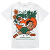 Dunk Low Team Dark Green Orange DopeSkill T-Shirt No Fake Love Graphic Streetwear - White
