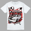 Jordan 4 Retro Red Cement DopeSkill T-Shirt ENGINE Tshirt Graphic Streetwear - White 