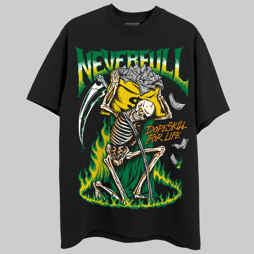 Jordan 5 “Lucky Green” DopeSkill T-Shirt NeverFull Graphic Streetwear - Black