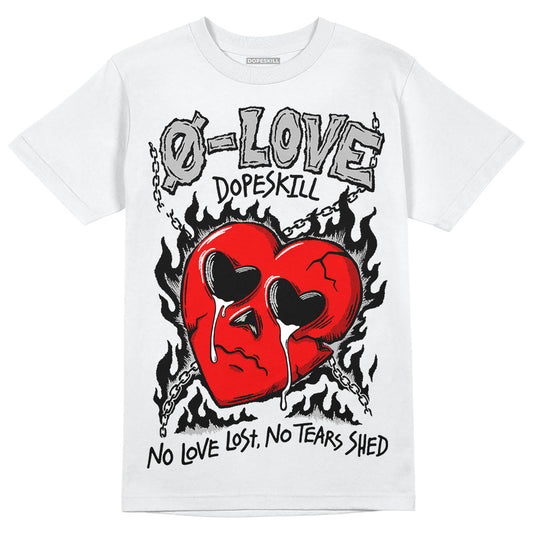 Dunk Low Panda White Black DopeSkill T-Shirt No Love Graphic Streetwear - White