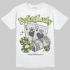 Jordan 4 GS “Light Lemon Twist” DopeSkill T-Shirt Feeling Lucky Graphic Streetwear - White 