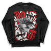 Jordan 1 Retro Low "Black Toe" DopeSkill Long Sleeve T-Shirt Don't Quit Graphic Streetwear - Black