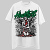 Jordan 5 “Lucky Green” DopeSkill T-Shirt Heartless Graphic Streetwear  - White 