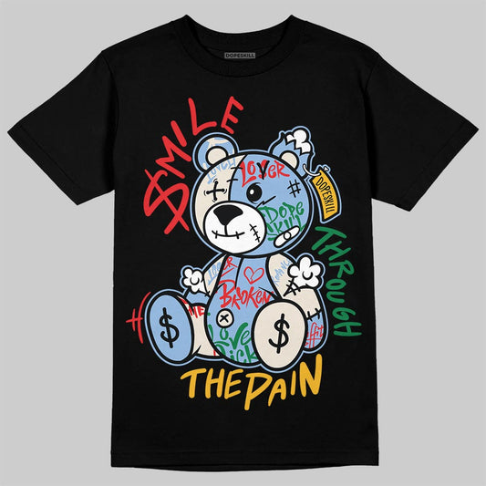 Jordan 1 Retro High OG “Clips” DopeSkill T-Shirt Smile Through The Pain Graphic Streetwear - black