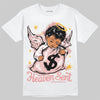 Jordan 40 “Dusty Rose” DopeSkill T-Shirt Heaven Sent Graphic Streetwear - White