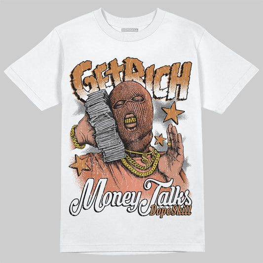 Jordan 14 Golf "US Open" DopeSkill T-Shirt Get Rich Graphic Streetwear - White