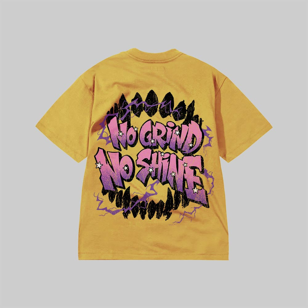 Electric Grind DopeSkill Premium T-shirt Streetwear - Mustard Back